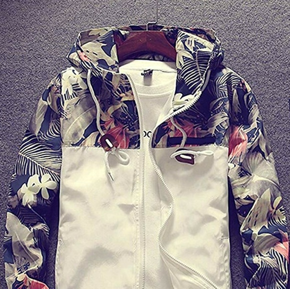Floral Print Full-Zip Bomber Jacket - Picture 2 of 5